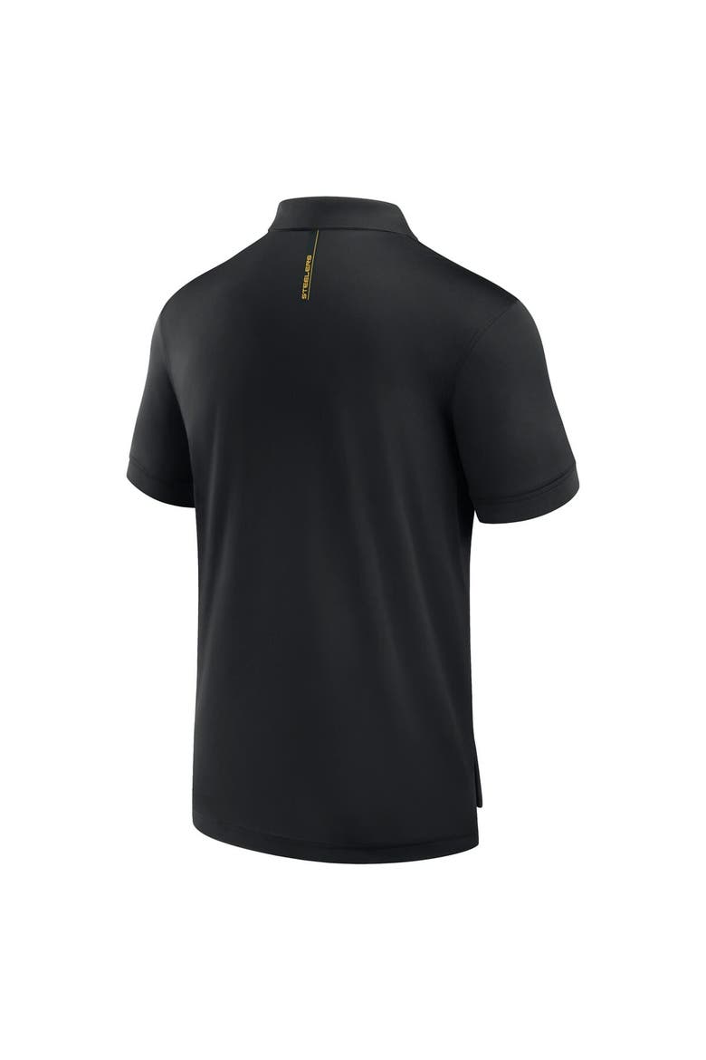 Men's Fanatics Black Pittsburgh Steelers Front Office Move Mono Polo, Alternate, color, Black