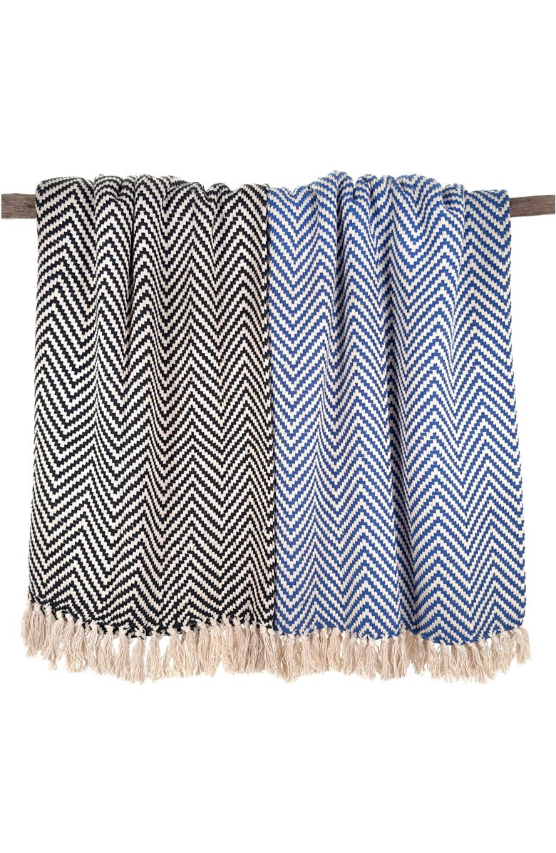 The Nascent Cara Throw, Alternate, color, Blue