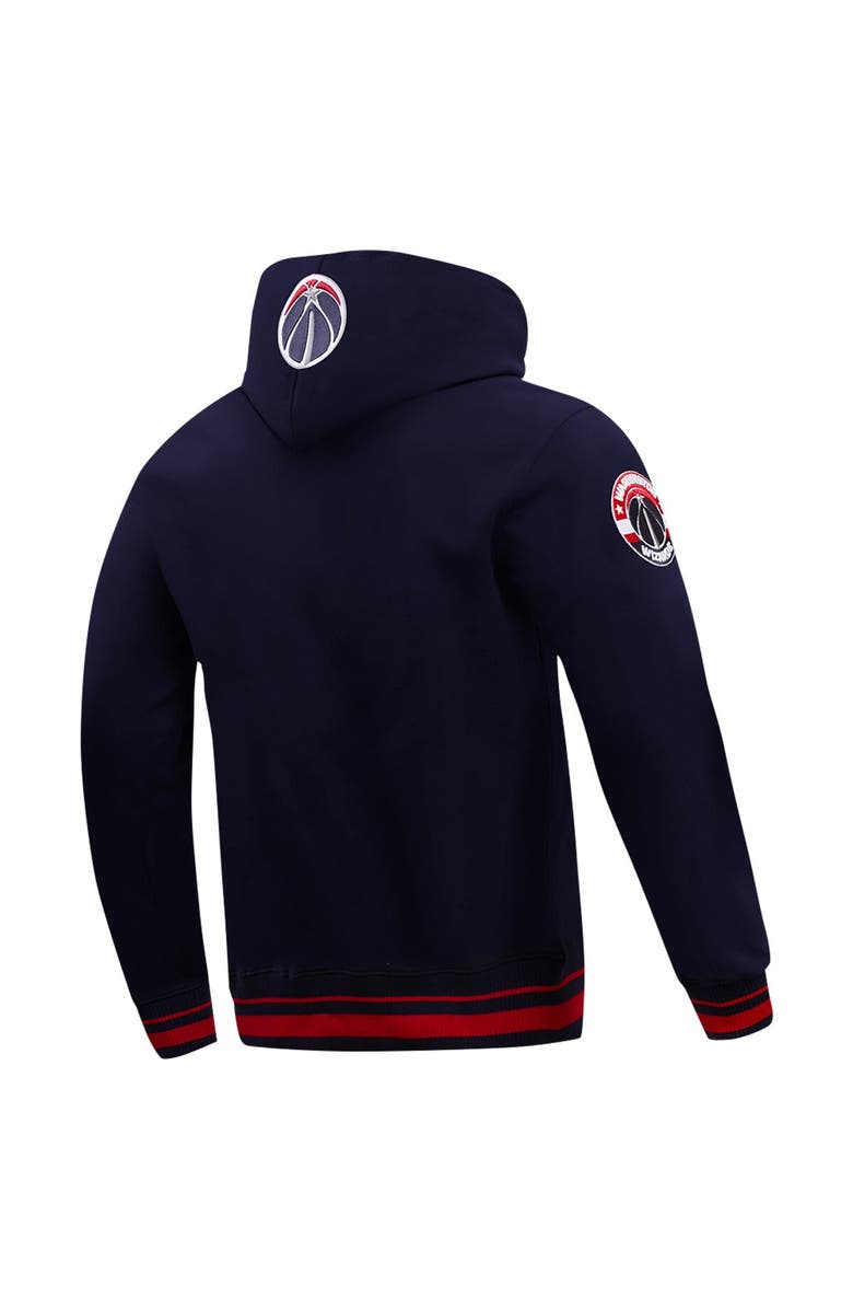 PRO STANDARD Men's Pro Standard Navy Washington Wizards Script Tail Pullover Hoodie, Alternate, color, 