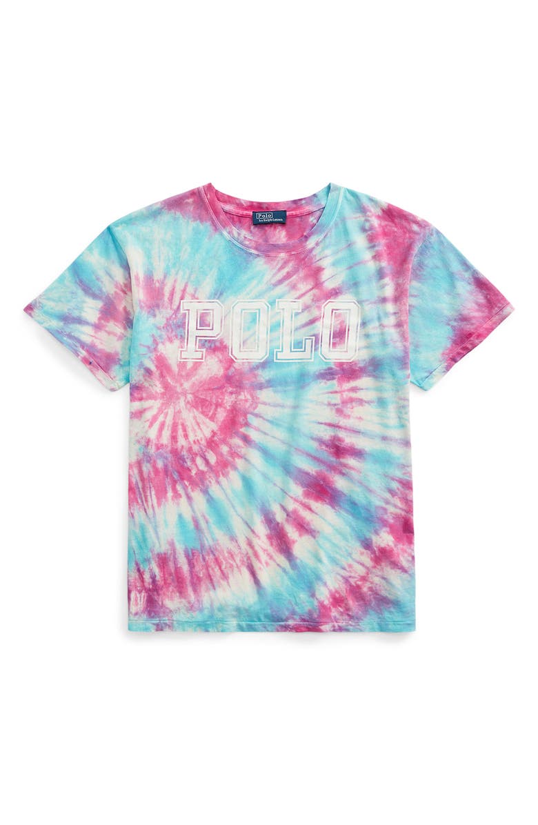 Polo Ralph Lauren Tie Dye Logo Graphic T-Shirt, Alternate, color, 