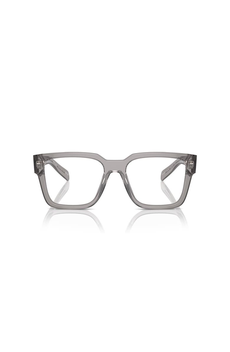 Prada 52mm Square optical glasses, Alternate, color, Grey