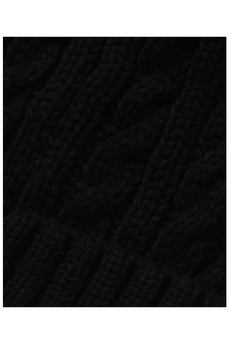 Kids Fleece Lined Pom Hat, Alternate, color, Black
