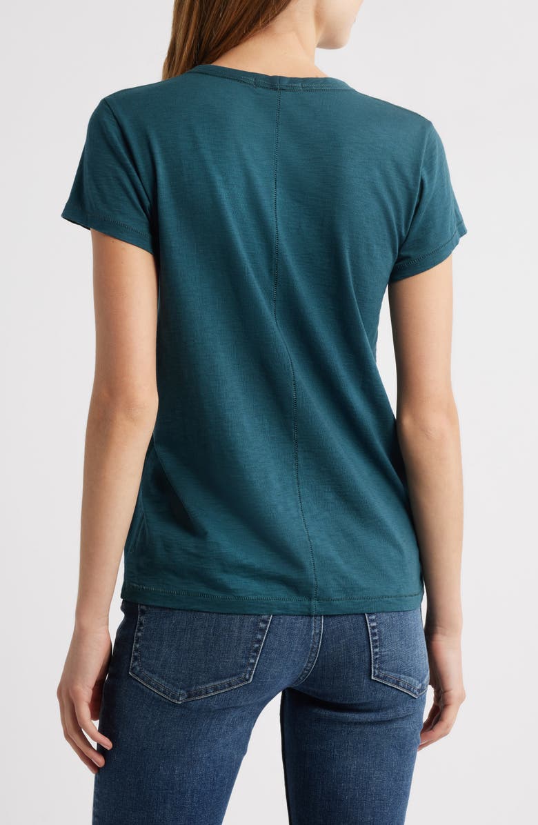 rag & bone The Slub Organic Pima Cotton T-Shirt, Alternate, color, Drktl