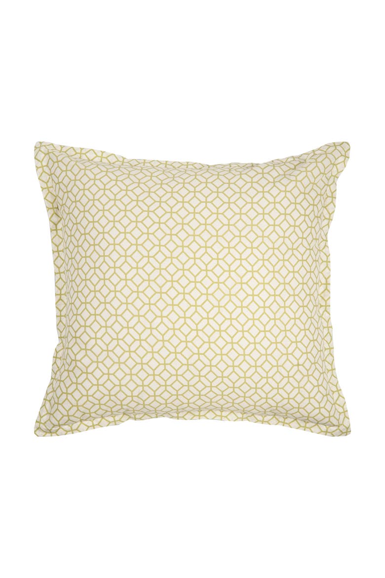 Adrienne Meadow Cotton Euro Sham - Machine Washable, Main, color, Green