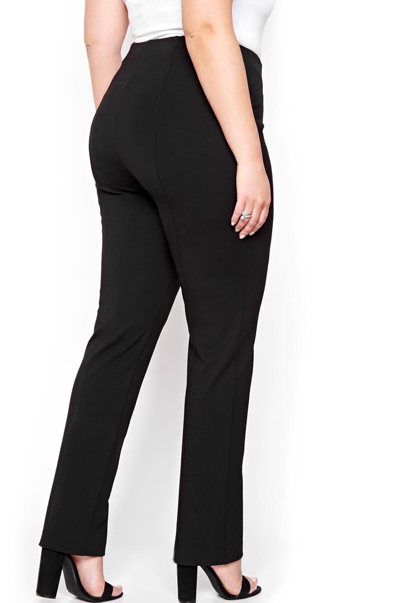 Michel Studio Taylor Straight Leg Ponte Pants, Alternate, color, 