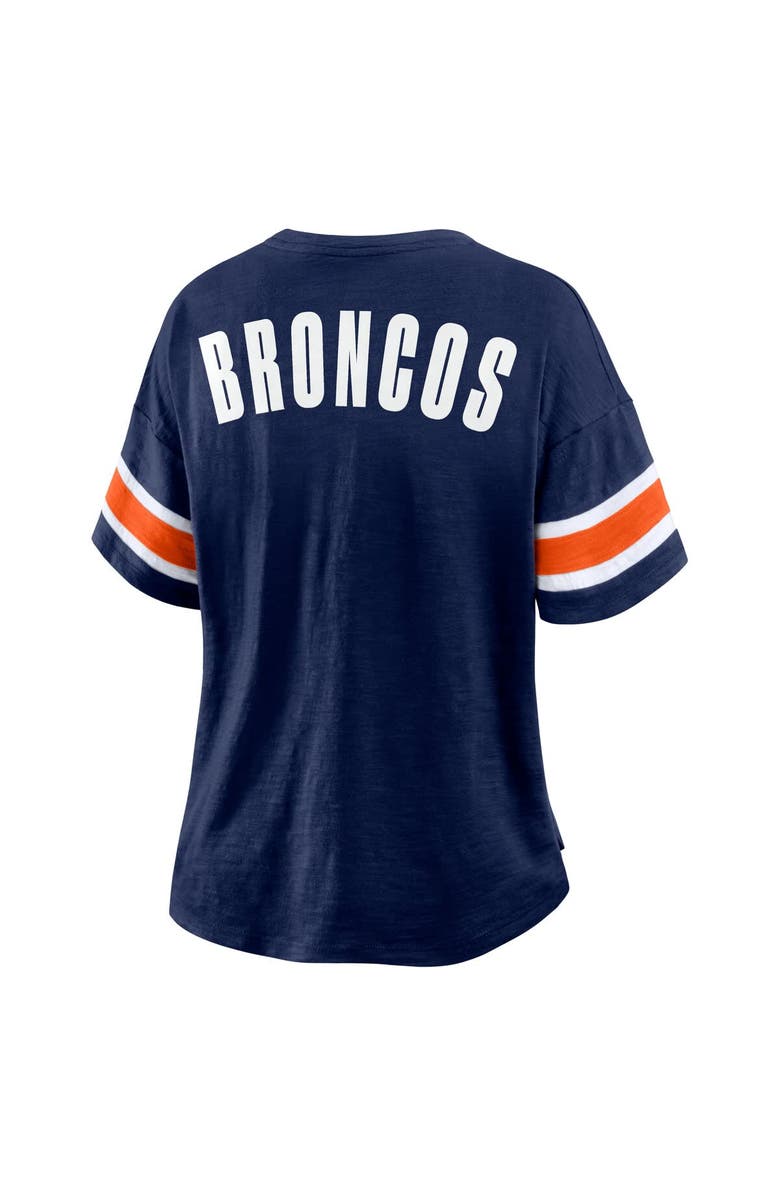 FANATICS Women's Fanatics Navy Denver Broncos Redzone Curl Route T-Shirt, Alternate, color, Navy