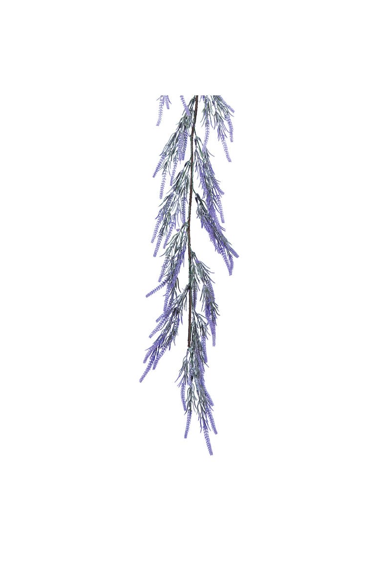 Lavender Flowers Decorative Easter Garland 59", Alternate, color, Purple