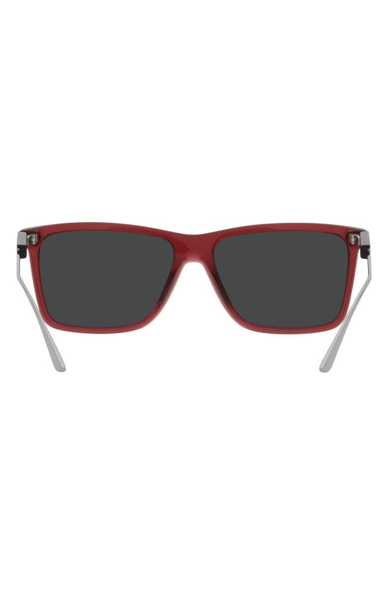 Prada 58mm Polarized Rectangular Sunglasses, Alternate, color, 
