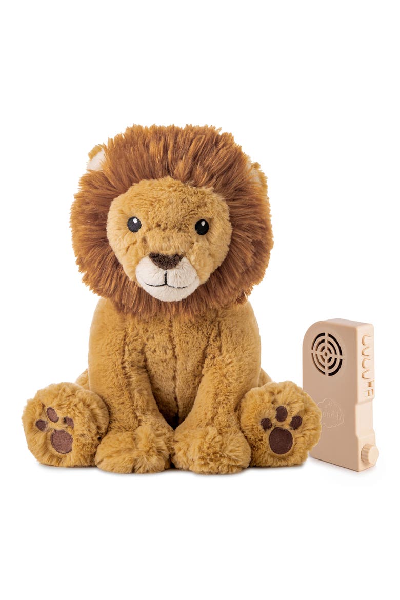 Louis the Lion Smart Sensor - Plush Toy & Baby Sleep Sound Soother, Main, color, BROWN