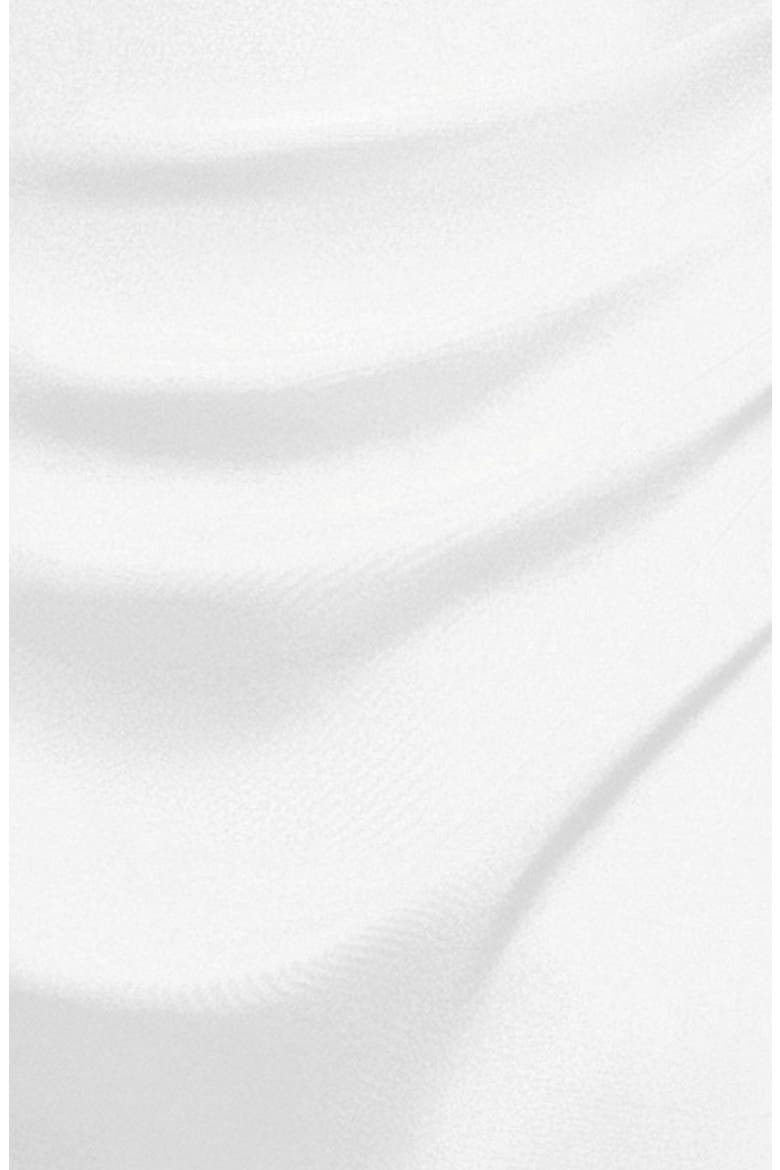 One-Shoulder Satin Sheath Gown, Alternate, color, WHITE