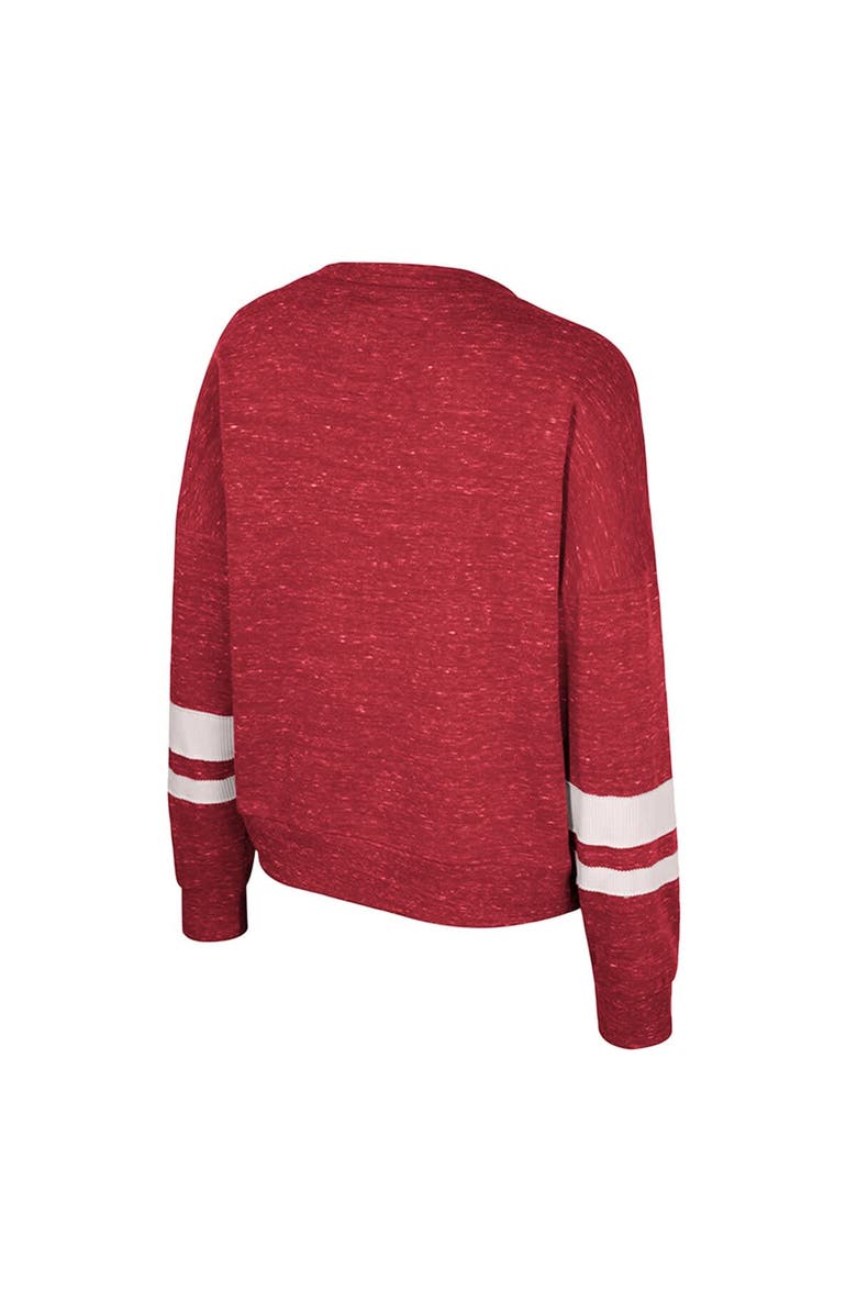 COLOSSEUM Women's Colosseum Crimson Alabama Crimson Tide Lost City Speckle Pullover Sweatshirt, Alternate, color, Crimson