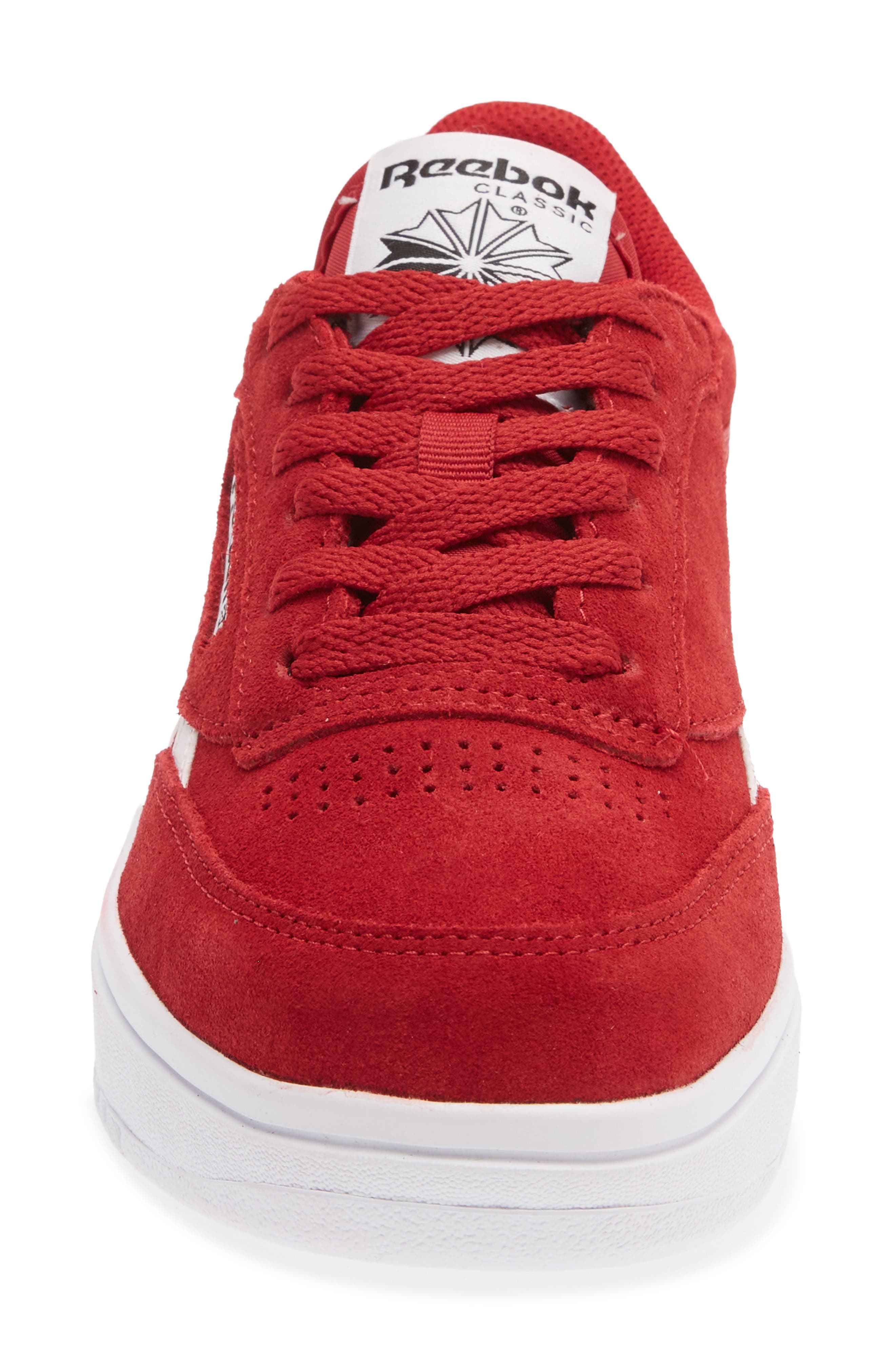 Club C Double Revenge Sneaker, Alternate, color, FLASHRED/BLACK/FTWRWHITE