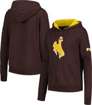 STADIUM ATHLETIC Women's Stadium Athletic Brown Wyoming Cowboys Big Logo Pullover Hoodie
