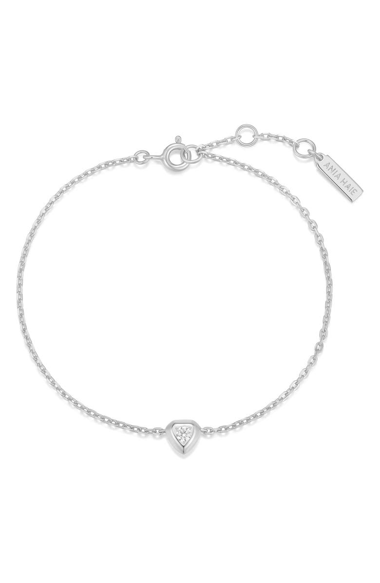 ANIA HAIE Tiny Shield Charm Chain Bracelet, Alternate, color,