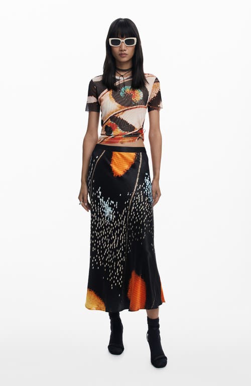 Desigual Print Mesh T-shirt