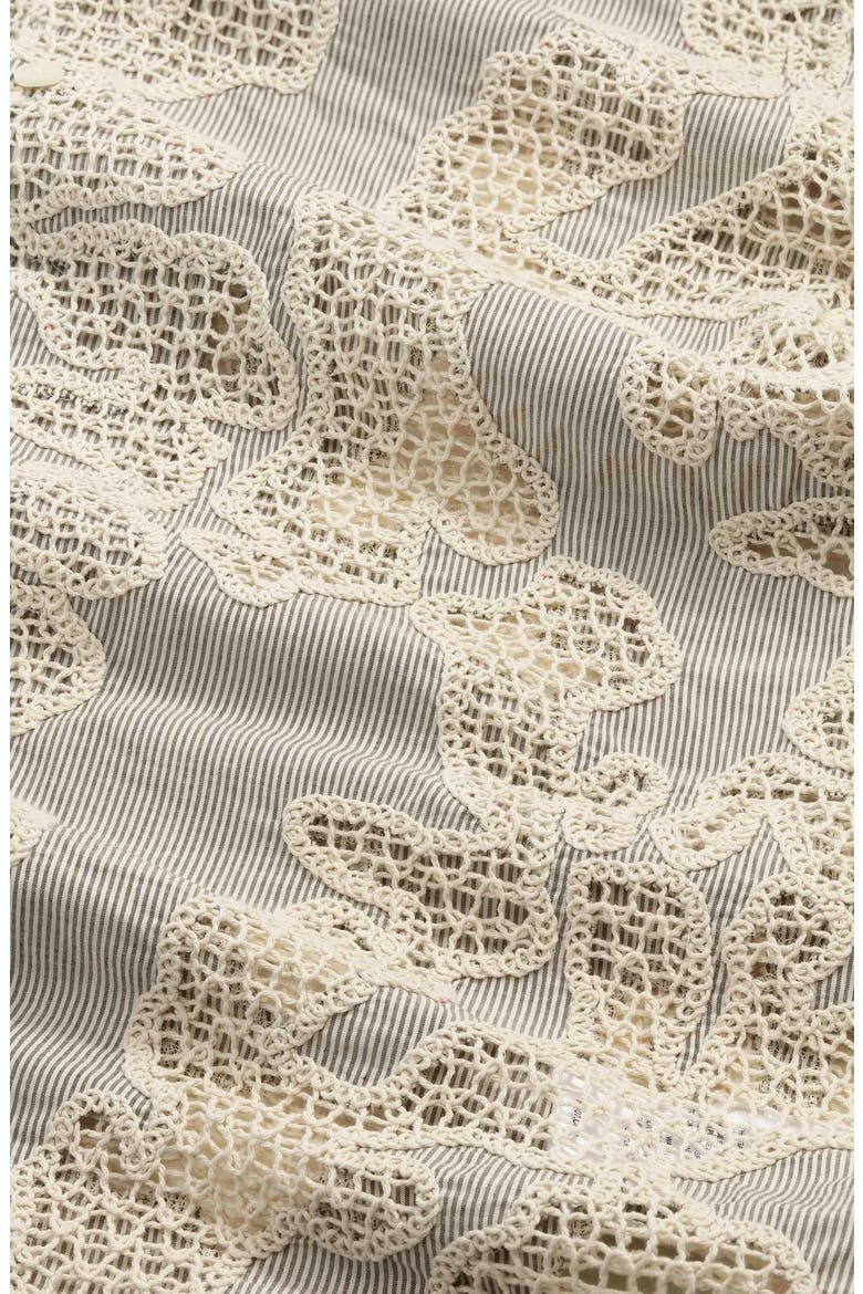 Julio Embroidered Inset Organic Cotton Button-Up Shirt, Alternate, color, DEEP TRUFFLE