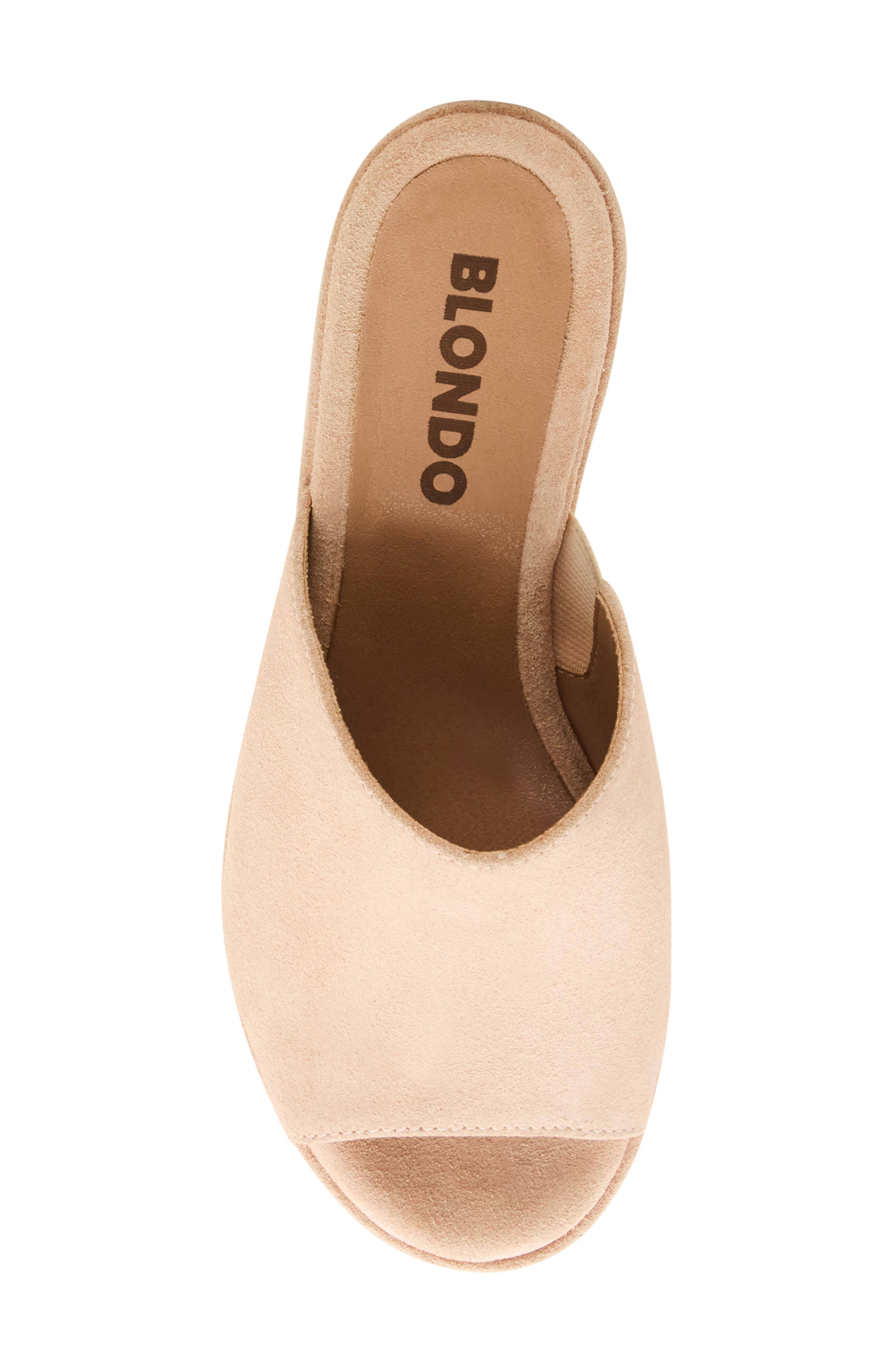 Montage Platform Mule Sandal, Alternate, color, TAN SUEDE