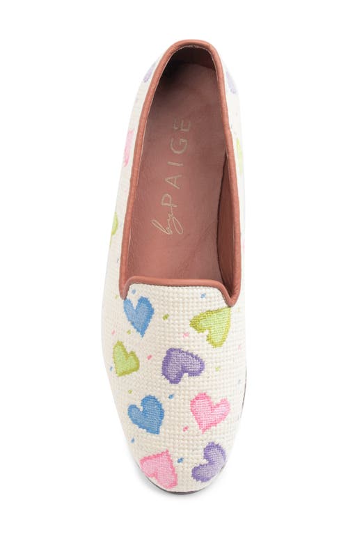 Bypaige Needlepoint Loafer In Tan Multi