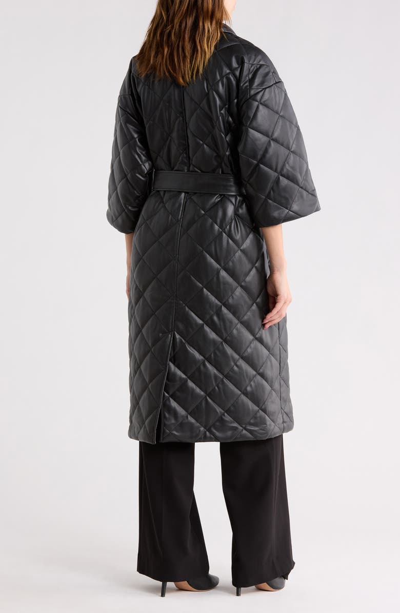 Hutch Mason Diamond Quilted Coat, Alternate, color, Black