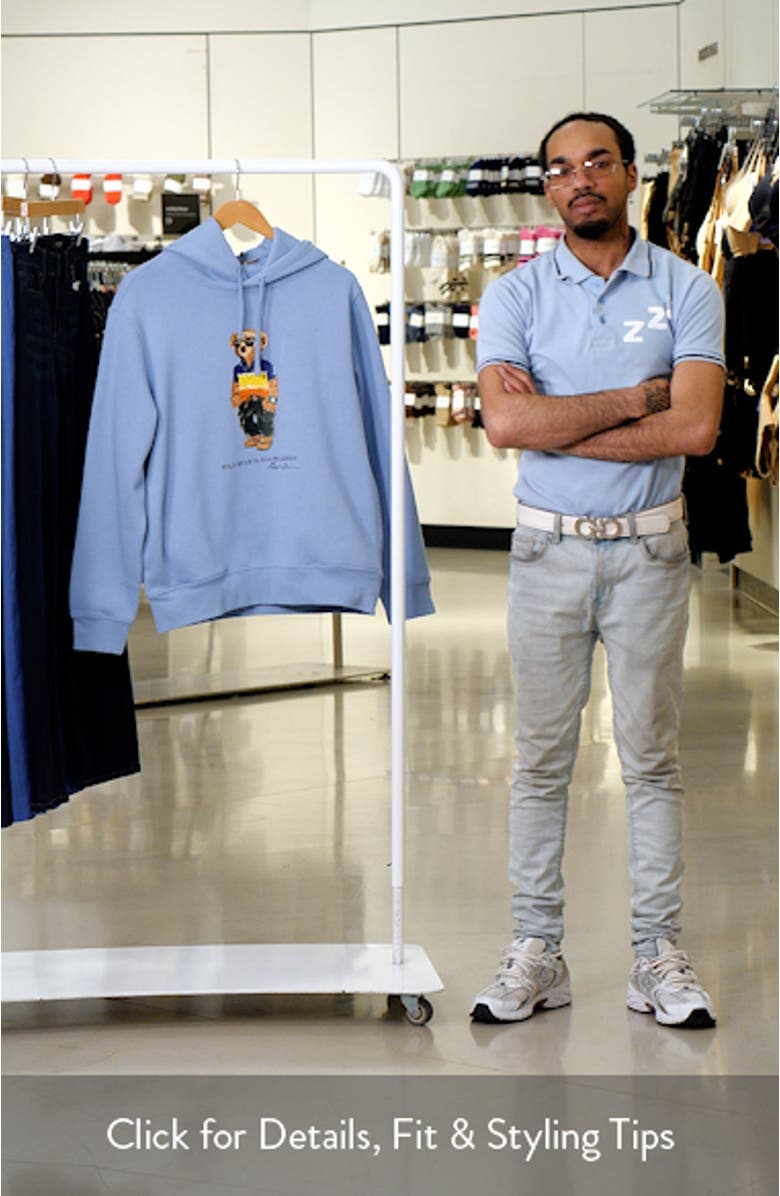 Polo Bear Graphic Hoodie, sales video thumbnail