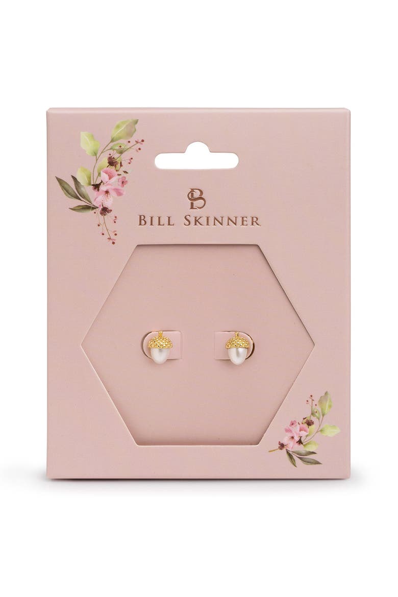 Acorn & Pearl Stud Earrings, Alternate, color, Acorn & Pearl