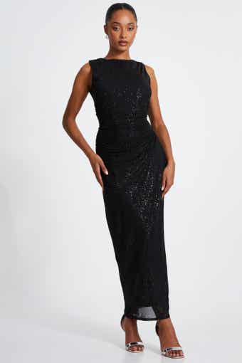 Quiz sleeveless sequin gown clearance