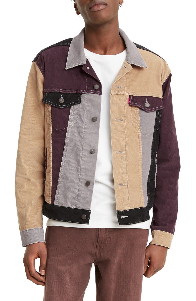 Levi's<sup>®</sup> Levis<sup>®</sup> Colorblock Corduroy Trucker Jacket, Main, color,