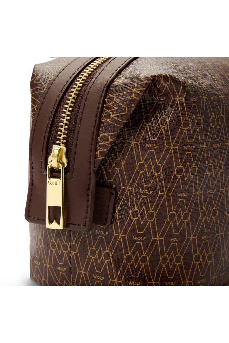 Signature Washbag, Alternate, color, Brown