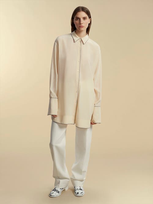 MARINA MOSCONE MARINA MOSCONE ALEX SHIRT WITH PIPING