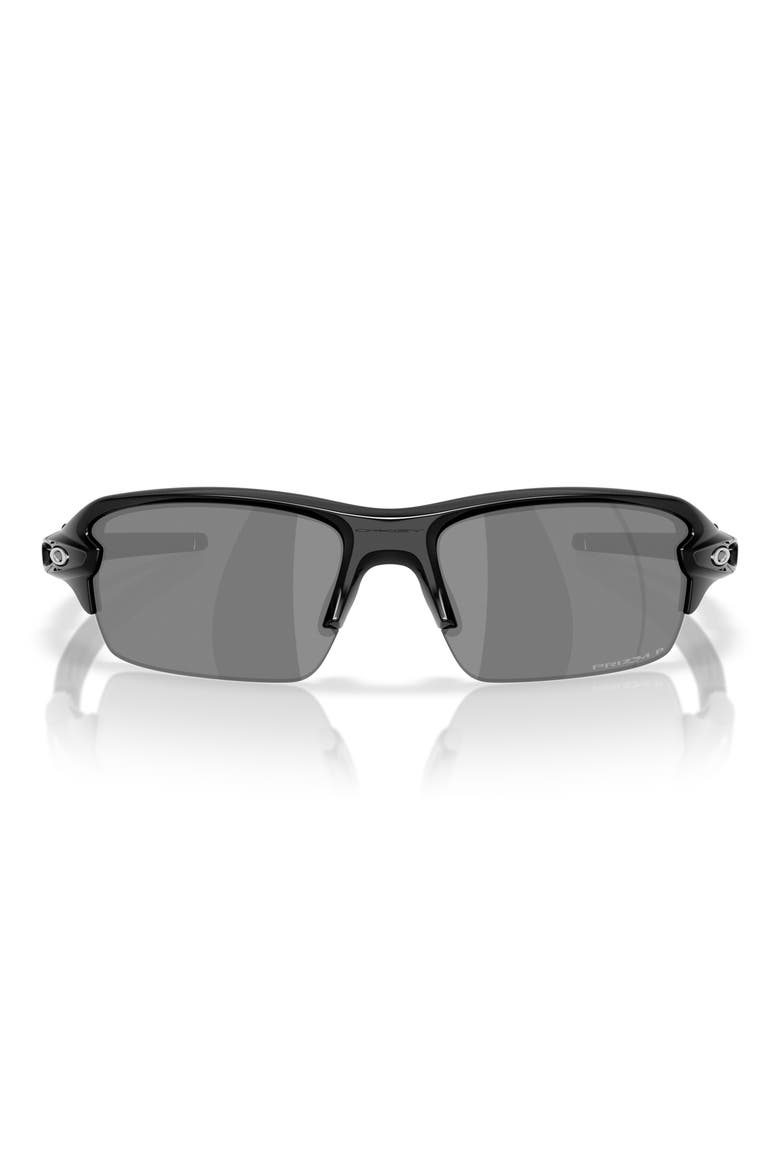 Gender Inclusive Flak 2.0 XL 59mm Polarized Rectangular Sunglasses, Main, color, POLISHED BLACK / PRIZM BLACK