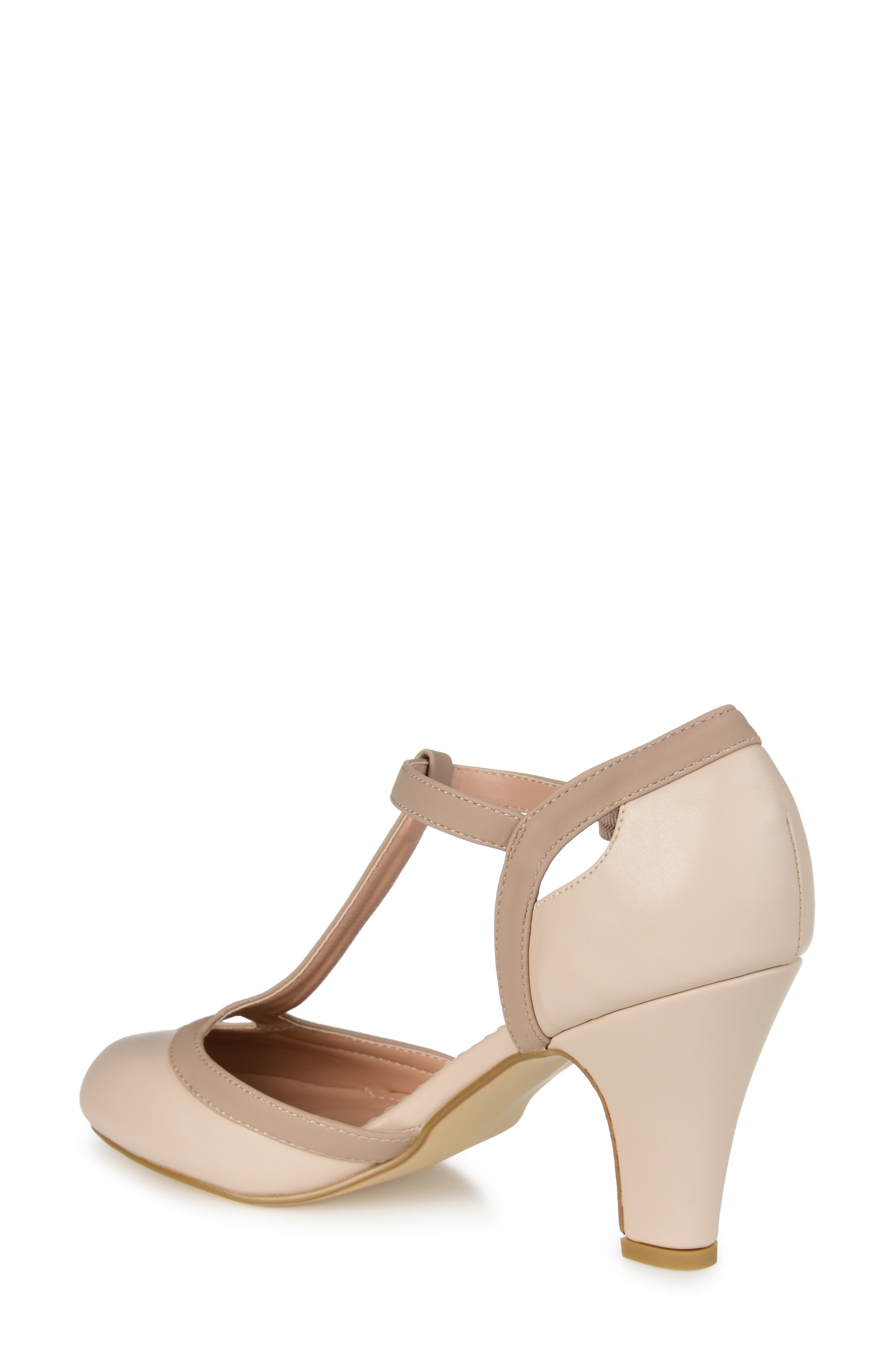 Olina T-Strap Pump - Narrow Width, Alternate, color, LIGHT BEIGE