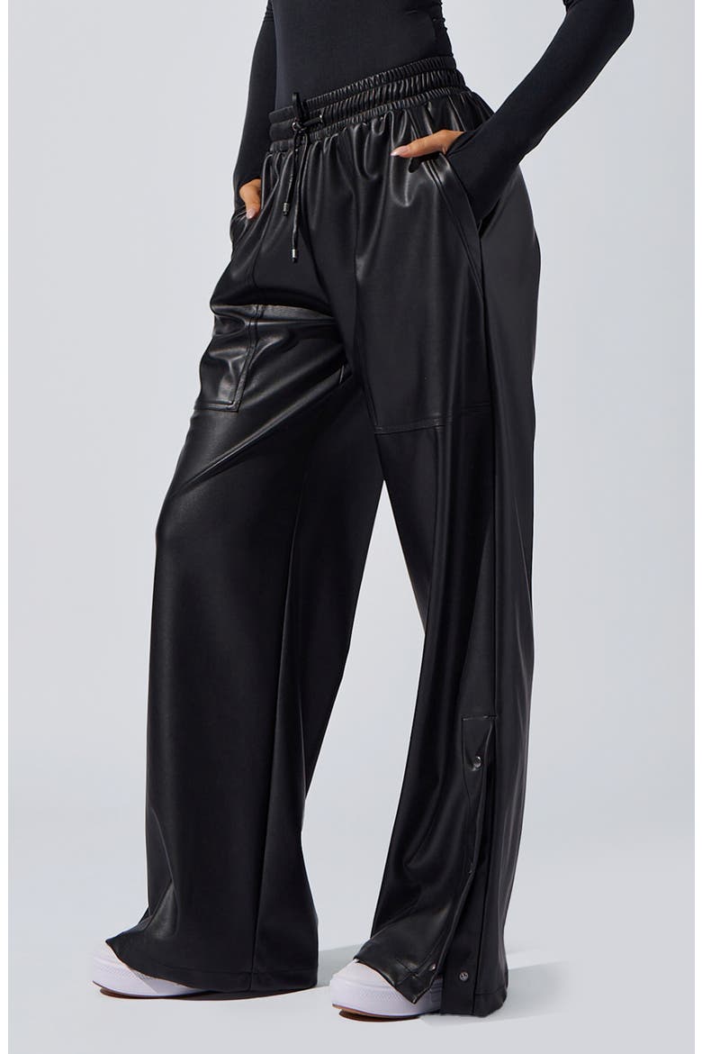 Cara Wide Leg Pants, Alternate, color, BLACK