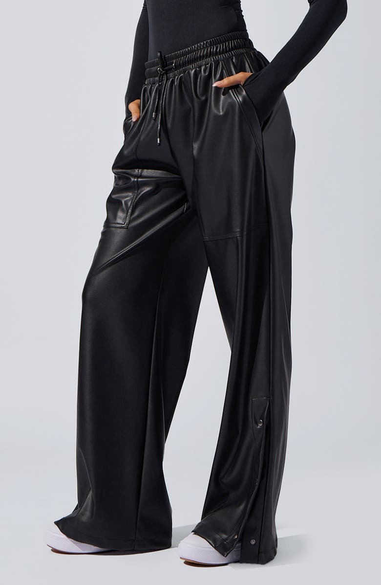 Heroine Sport Cara Wide Leg Pants, Alternate, color, Black