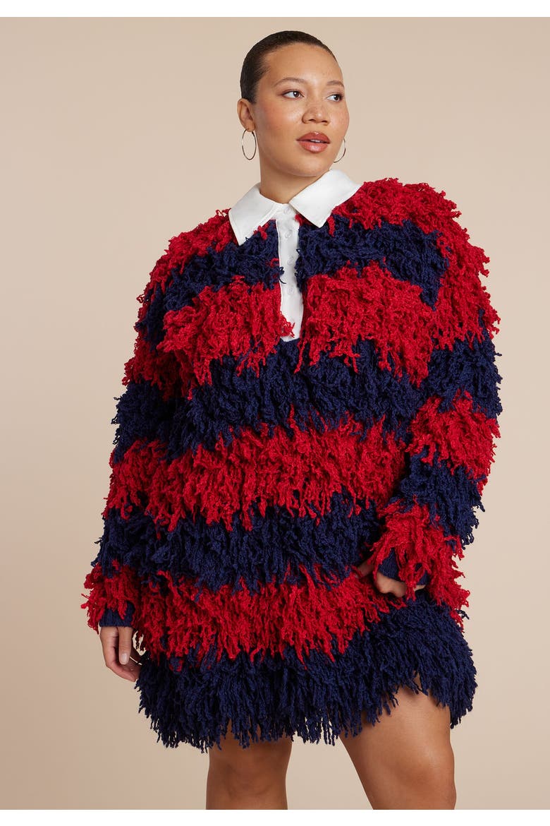 Rugby Sweater Dress, Alternate, color, RUGBY STRIPE