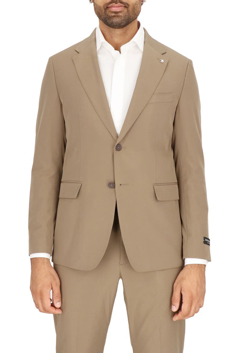 Traveler Tech Stretch Jacket - Suit Separate, Main, color, BRITISH KHAKI