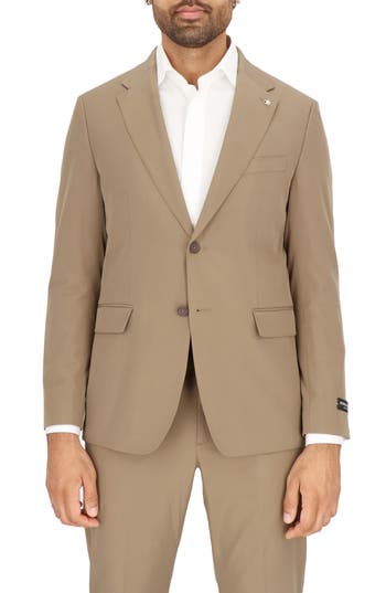 Scotch & Soda Traveler Tech Stretch Jacket In British Khaki