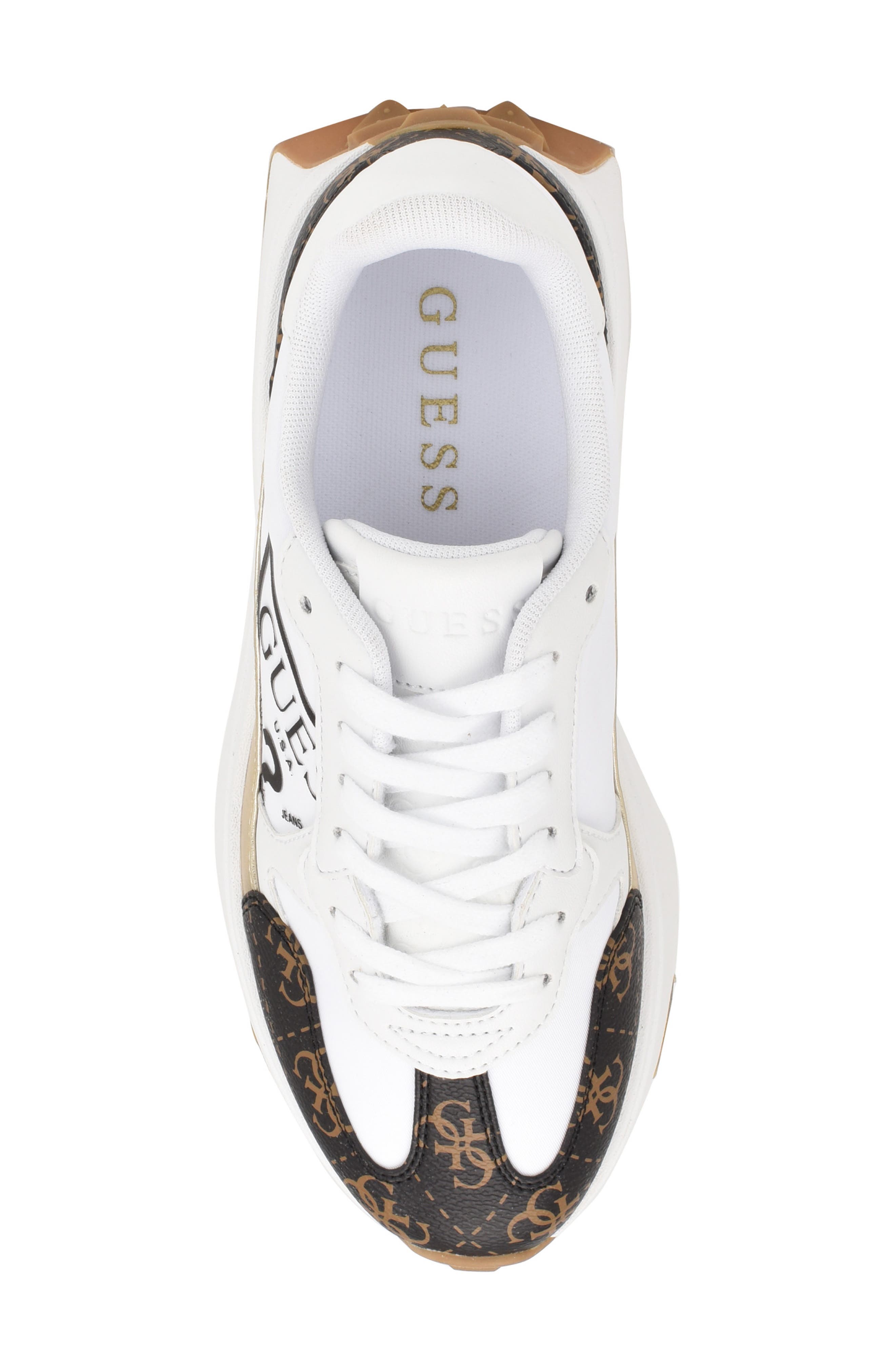 GUESS Calebb 3 Sneaker, Alternate, color, White 145