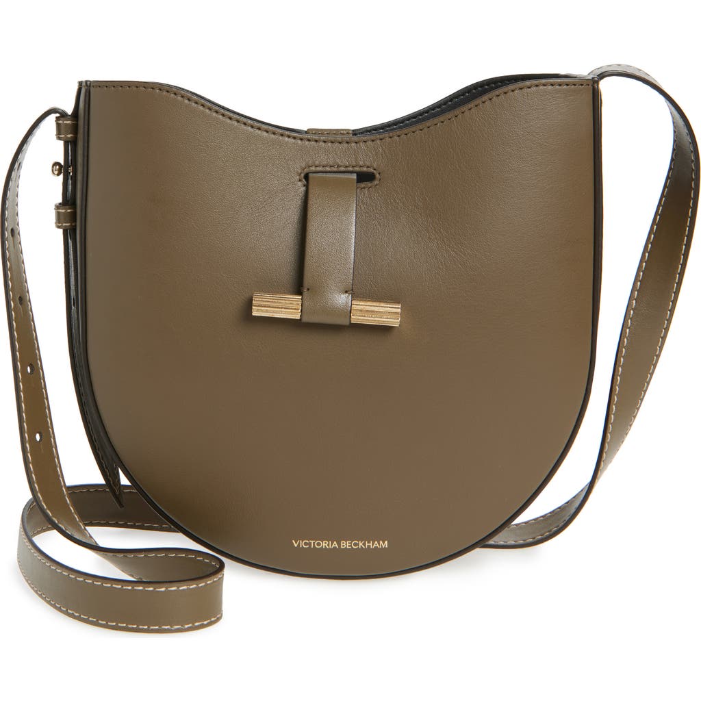 Victoria Beckham Dia Mini Leather Cross-body Bag In Brown