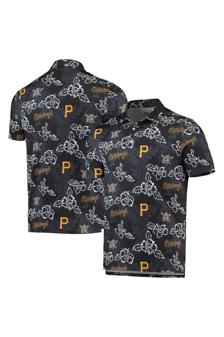 Men's Reyn Spooner Black Pittsburgh Pirates Performance Polo, Main, color, Black