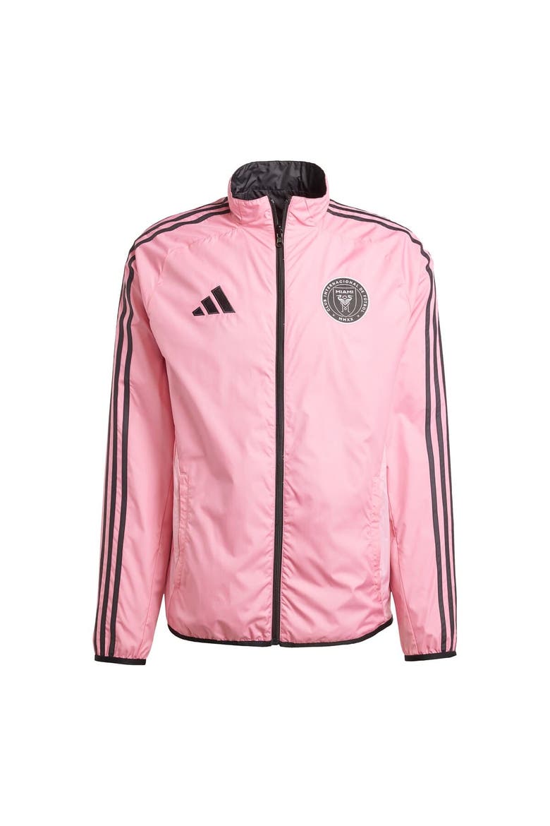 Men's adidas Pink/Black Inter Miami CF 2025 Anthem Reversible Full-Zip Jacket, Alternate, color, Pink