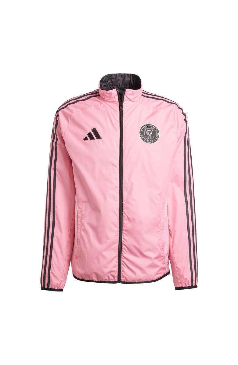 adidas Men
s adidas Pink/Black Inter Miami CF 2025 Anthem Reversible Full-Zip Jacket, Alternate, color, Pink