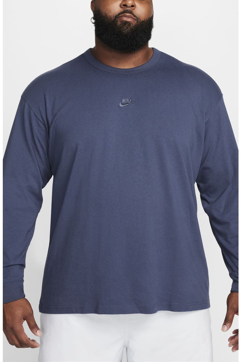 Sportswear Premium Essentials Long Sleeve T-Shirt, Alternate, color, 437 THUNDER BLUE