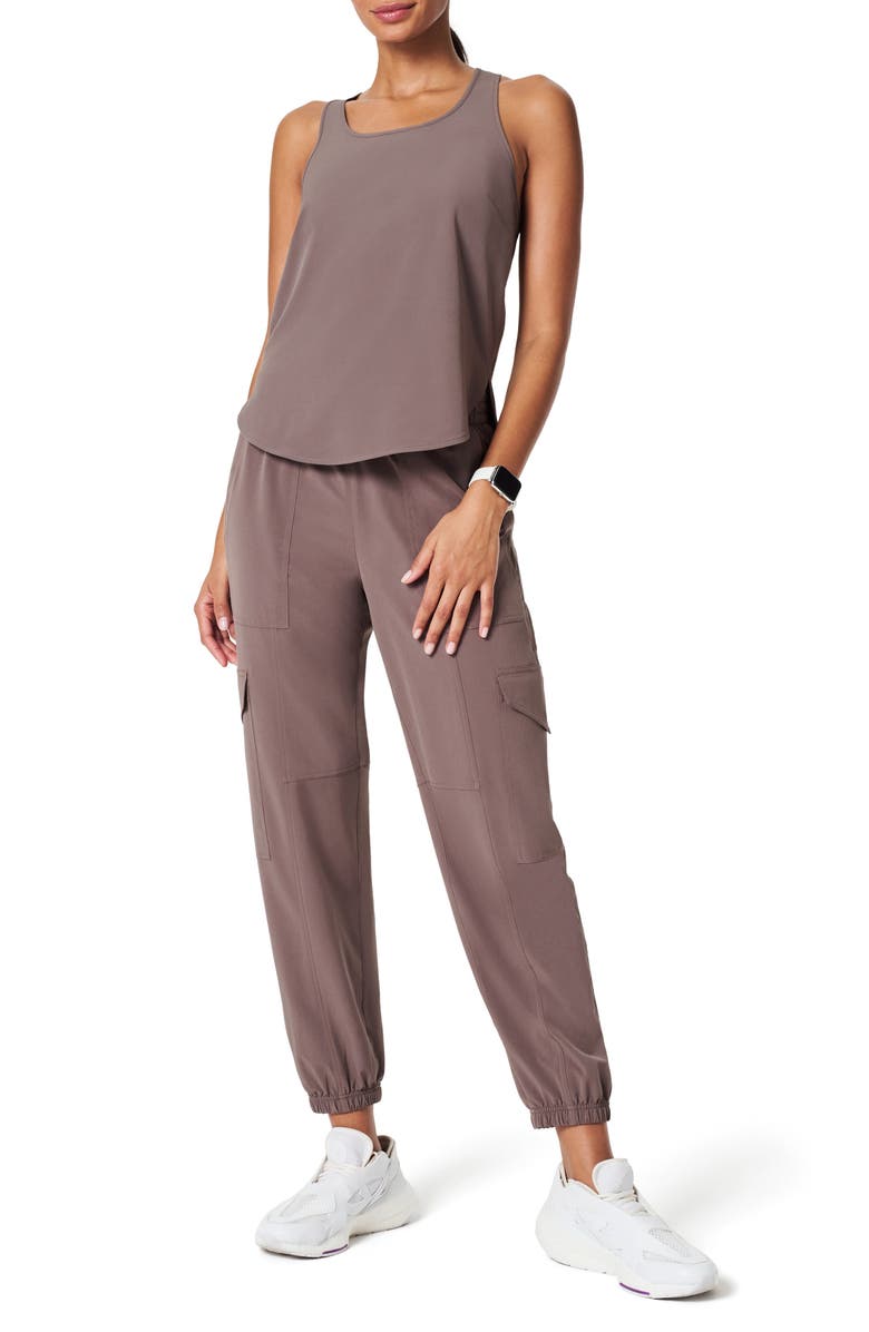SPANX<sup>®</sup> On the Move Cargo Joggers, Alternate, color, Smoke