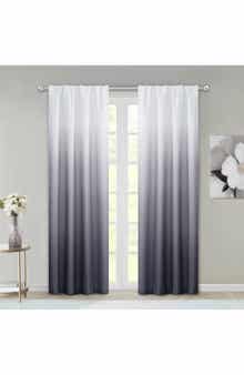 DAINTY HOME Shades Set of 2 Ombré Blackout Panel Curtains