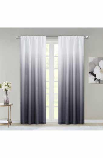 DAINTY HOME Shades Set of 2 Ombré Blackout Panel Curtains