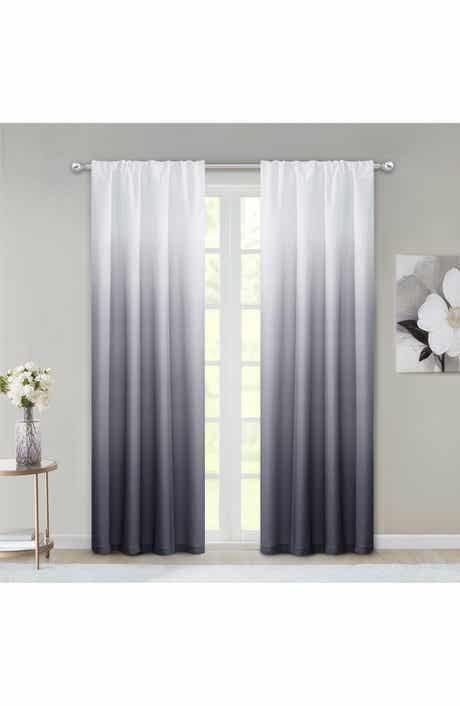 DAINTY HOME Shades Set of 2 Ombré Blackout Panel Curtains