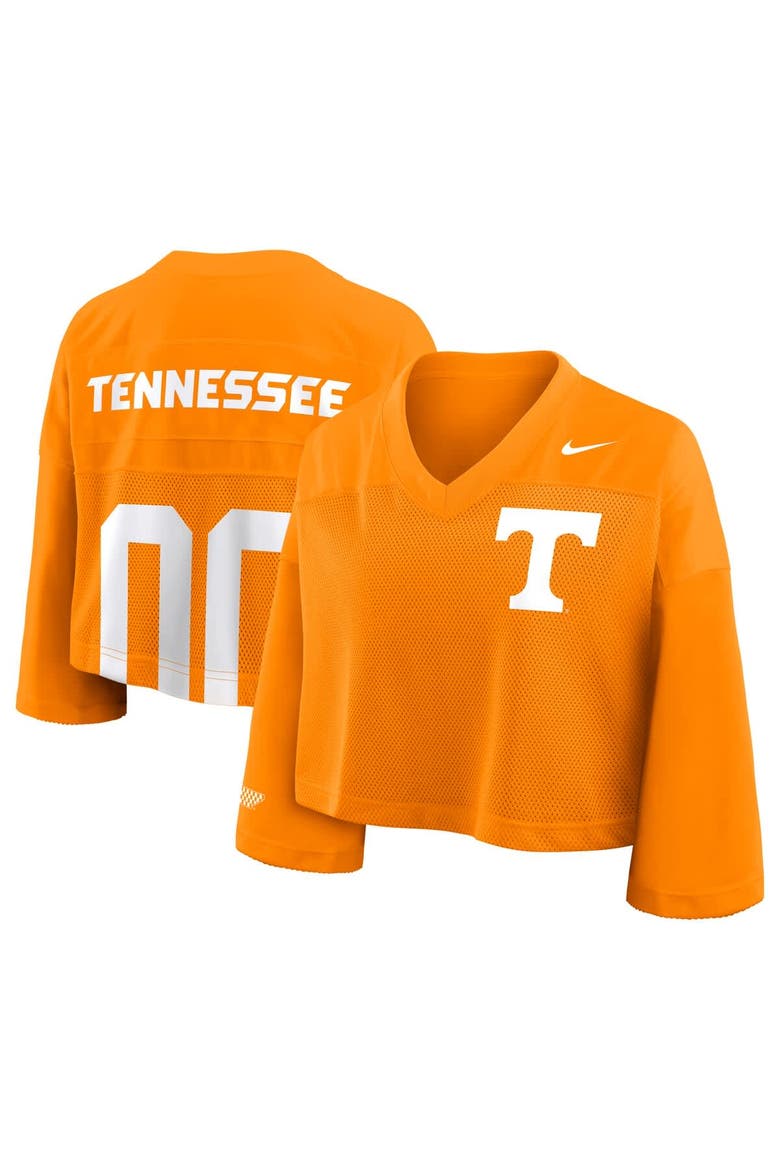 Women's Nike Tennessee Orange Tennessee Volunteers Cropped Mesh Fashion Jersey, Main, color, Tennessee Orange