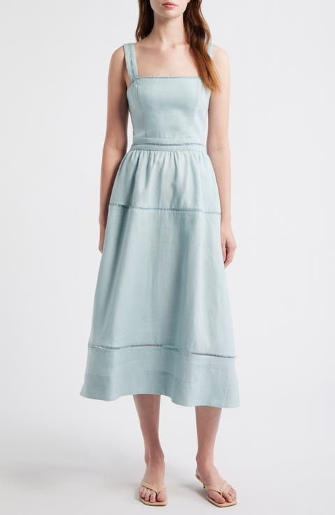 Everett Embroidered Linen Sundress