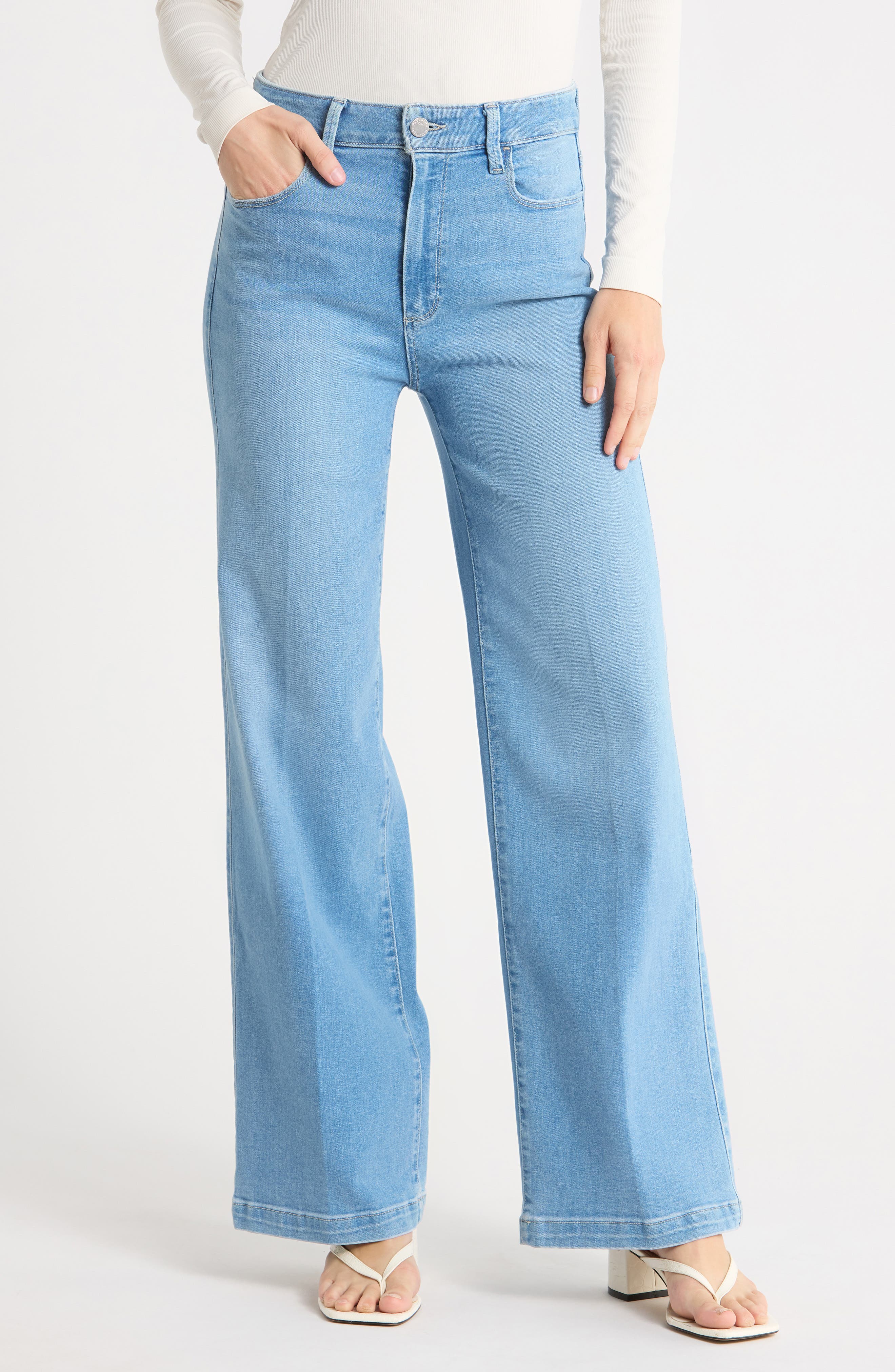 Genesee High Waist Wide Leg Jeans