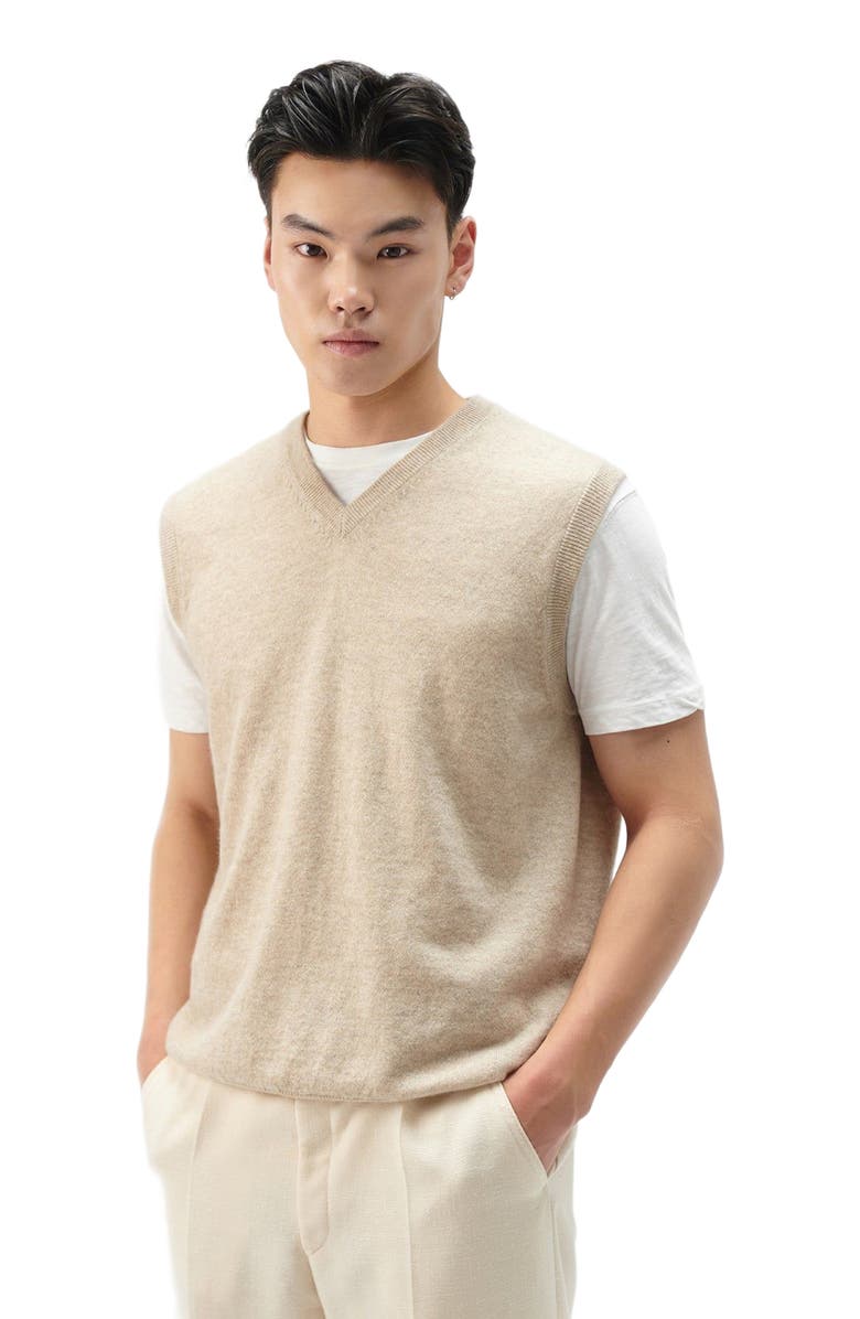 Gobi Cashmere Men's Cashmere Vest, Main, color, Warm Grey